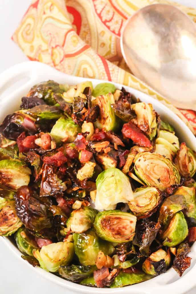 Crispy Brussels Sprouts with Prosciutto