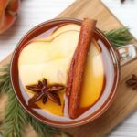 Top shot of the drink.